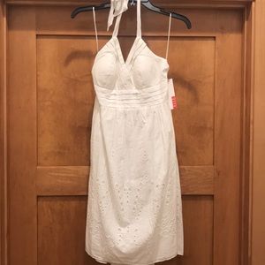 Elle Crochet Halter Dress